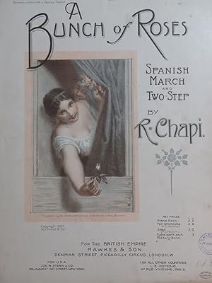 Imagen del vendedor de CHAPI R. A Bunch of Roses Piano 1907 a la venta por partitions-anciennes