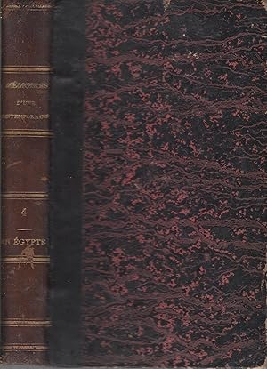 Bild des Verkufers fr La contemporaine en Egypte pour faire suite aux souvenirs d'une femme, sur les principaux personnages de la Rpublique, du Consulat, de l'Empire et de la Restauration 4 (1831) zum Verkauf von PRISCA