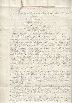 1674 [1846] - Official extract, taken in 1846, from Colonial Council Minutes of New York, that de...