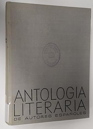 Imagen del vendedor de Antologa literaria de autores espaoles a la venta por La Leona LibreRa