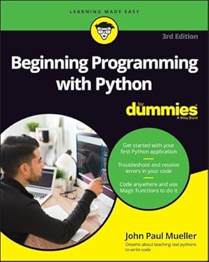 Bild des Verkufers fr Beginning Programming with Python For Dummies by Mueller, John Paul [Paperback ] zum Verkauf von booksXpress