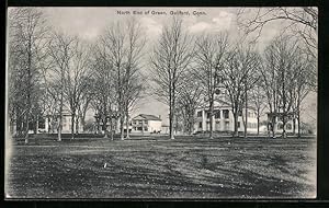 Postcard Guilford, CT, North End of Green