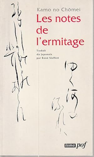 Seller image for Les notes de l'ermitage, for sale by L'Odeur du Book