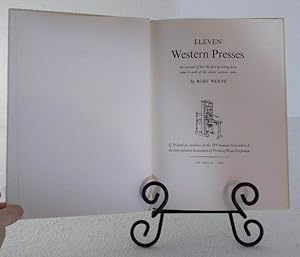 Image du vendeur pour Eleven Western Presses mis en vente par Structure, Verses, Agency  Books