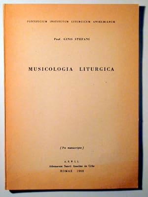 Seller image for MUSICOLOGIA LITURGICA - Romae 1968 for sale by Llibres del Mirall