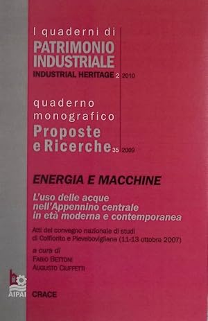 Energia e macchine. L'uso delle acque nell'Appennino centrale in età moderna e contemporanea