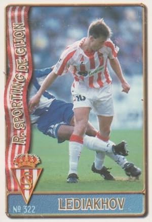 Cromo E003686: Trading Card. Las Fichas de la Liga 96-97. nº 322 Lediakhov, R.Sporting de Gijón