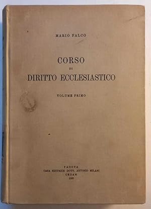 Corso di Diritto Ecclesiastico. Vol. I