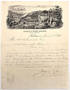 Alberton Cotton Factory -- Illustrated Letterhead