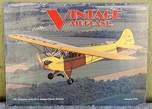 Bild des Verkufers fr Vintage Airplane January 1998 Vol. 26 No. 1 zum Verkauf von Argyl Houser, Bookseller