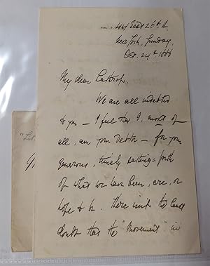 Bild des Verkufers fr Handwritten Signed Letter zum Verkauf von Willis Monie-Books, ABAA