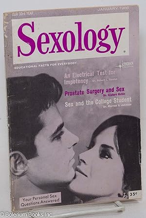 Imagen del vendedor de Sexology: educational facts for everybody; vol. 32, #6 Jan. 1966: Prostate Surgery & Sex a la venta por Bolerium Books Inc.