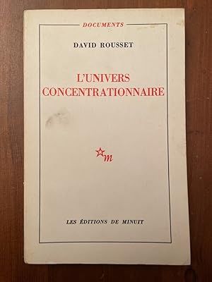 Image du vendeur pour L'univers concentrationnaire, Nouvelle dition mis en vente par Librairie des Possibles