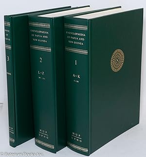 Seller image for Encyclopaedia of Papua and New Guinea. Volume 1 A-K, Volume 2 L-Z, Volume 3, Index [with large map; set complete in these three casings] for sale by Bolerium Books Inc.