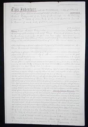 Seller image for 1867 Robert Fitzgerald Mortgages Lot in Newburgh, NY, to James S. Brown for sale by Classic Books and Ephemera, IOBA