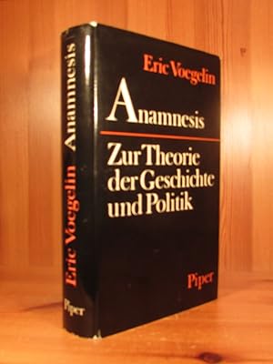 Immagine del venditore per Anamnesis. Zur Theorie der Geschichte und Politik. venduto da Das Konversations-Lexikon