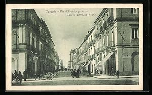 Seller image for Cartolina Taranto, Via d`Aquinto presa da Piazza Giordano Bruno for sale by Bartko-Reher