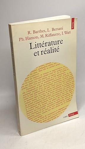 Littérature et réalité