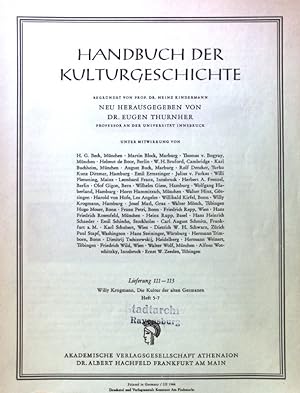 Seller image for Die Kultur der alten Germanen. Heft 5-7; Handbuch der Kulturgeschichte. Lieferung 111-113; for sale by books4less (Versandantiquariat Petra Gros GmbH & Co. KG)
