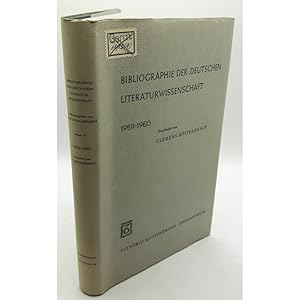 Bild des Verkufers fr Bibliographie der deutschen Literaturwissenschaft 1959-1960 - BAND IV. zum Verkauf von books4less (Versandantiquariat Petra Gros GmbH & Co. KG)