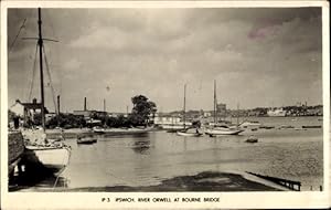 Ansichtskarte / Postkarte Ipswich Suffolk England, River Orwell at Bourne Bridge