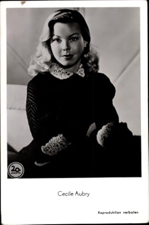 Bild des Verkufers fr Ansichtskarte / Postkarte Schauspielerin Ccile Aubry, Die schwarze Rose zum Verkauf von akpool GmbH