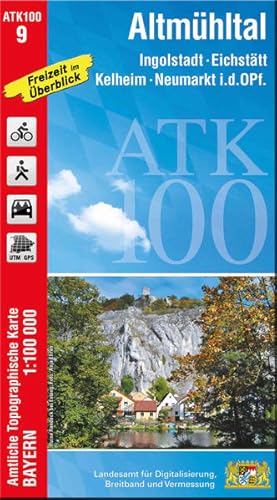 Seller image for ATK100-9 Altmhltal (Amtliche Topographische Karte 1:100000) Ingolstadt, Eichsttt, Kelheim, Neumarkt i.d. OPf. for sale by primatexxt Buchversand