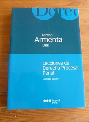 Seller image for Lecciones de Derecho procesal penal (Manuales universitarios) for sale by LIBRERA OESTE