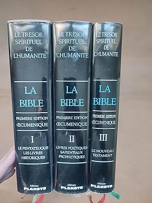 Bild des Verkufers fr LA BIBLE. LE TRESOR SPIRITUEL DE L'HUMANITE. PREMIERE EDITION OECUMENIQUE EN 3 VOLUMES. TOME 3 : LE NOUVEAU TESTAMENT. zum Verkauf von LIBRERIA ANTICUARIA LUCES DE BOHEMIA