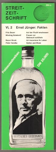 Bild des Verkufers fr Streit-Zeit-Schrift [Streitzeitschrift] VI/2: Ernst Jnger: Fakten. zum Verkauf von Antiquariat Neue Kritik