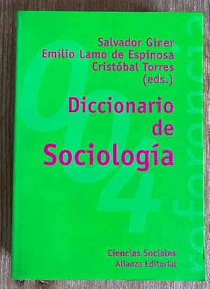 Bild des Verkufers fr Diccionario De Sociologia zum Verkauf von LIBRERA OESTE