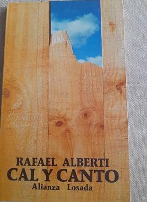 Bild des Verkufers fr Cal y canto. Rafael Alberti. Alianza ed. 1981 99pp zum Verkauf von LIBRERA OESTE