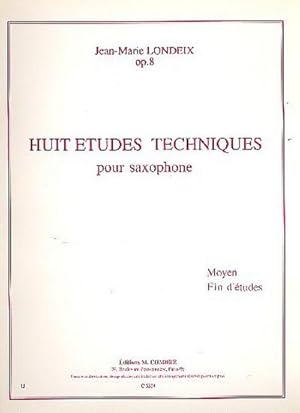 Bild des Verkufers fr 8  tudes techniques op.8pour saxophone zum Verkauf von AHA-BUCH GmbH