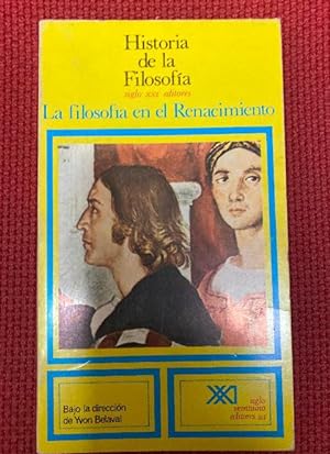 Bild des Verkufers fr La Filosofa en el Renacimiento (Historia de la filosofa) zum Verkauf von LIBRERA OESTE