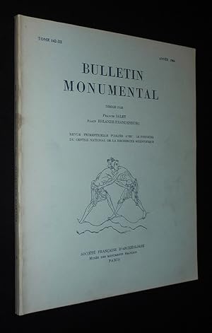 Bild des Verkufers fr Bulletin monumental (142e anne, 1984, Tome 142-II) zum Verkauf von Abraxas-libris