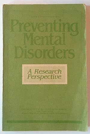 Seller image for Preventing Mental Disorders | A Research Perspective for sale by *bibliosophy*
