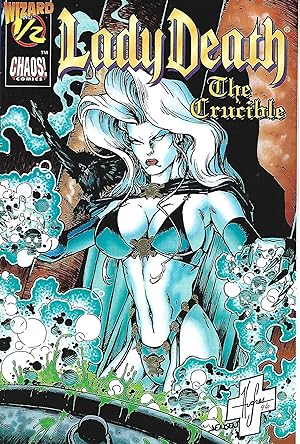 Bild des Verkufers fr Lady Death the Crucible #1/2 Chaos Wizard Press with Certificate of Authenticity zum Verkauf von Warren Hahn
