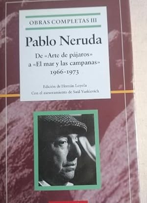 Imagen del vendedor de De \1arte de pajaros\1 a \1el mar y las campanas\1, 1966-1973 (obras completas, t.3) a la venta por LIBRERA OESTE