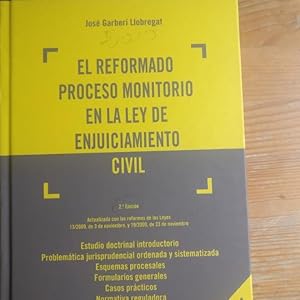 Image du vendeur pour El reformado proceso monitorio en la Ley de Enjuiciamiento mis en vente par LIBRERA OESTE