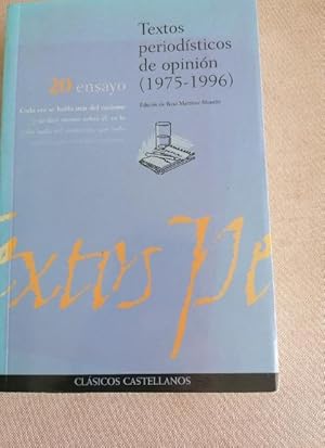 Imagen del vendedor de Textos periodisticos de opinion (1975 - 1996) a la venta por LIBRERA OESTE