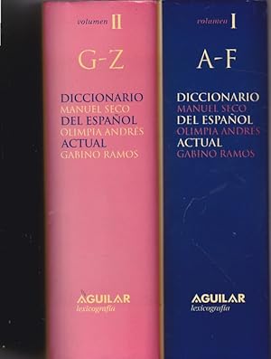 Seller image for Diccionario del espaol actual . 2 volumenes for sale by LIBRERA GULLIVER
