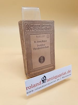 Image du vendeur pour Deutsches Sprichwrterbuch mis en vente par Roland Antiquariat UG haftungsbeschrnkt