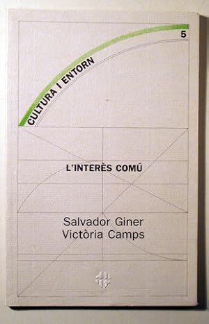 Imagen del vendedor de CULTURA I ENTORN. L'INTERS COM - Barcelona 1990 a la venta por Llibres del Mirall