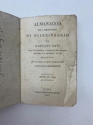 Almanacco per i dilettanti di giardinaggio.con l'aggiunta di alcune poesie campestri d'Ippolito P...
