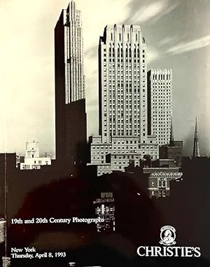 19th and 20th Century Photographs New York April 8, 1993 (code: RELUME-7646)