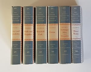 Imagen del vendedor de The Novels Of Jane Austen: The Text Based On Collation Of The Early Editions: Sense And Sensibility, Pride And Prejudice, Mansfield Park, Emma, Northanger Abbey, Persuasion: In Five Volumes Together With Volume Six: Minor Works. a la venta por Hornseys