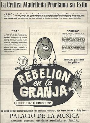 Imagen del vendedor de LAMINA 32964: Rebelion en la Granja a la venta por EL BOLETIN