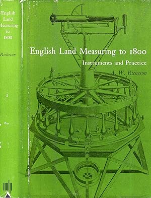 Image du vendeur pour English Land Measuring to 1800: Instruments and Practices mis en vente par Pendleburys - the bookshop in the hills