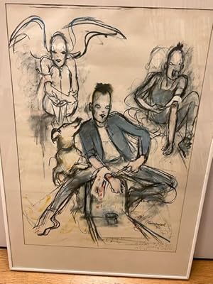 Mario Comensoli -" Drogensüchtige" Original Lithograph E.A. 15.4.90 - Signed