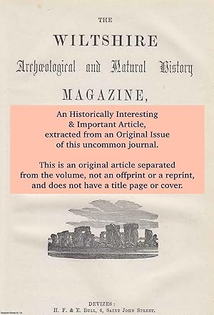 Bild des Verkufers fr A Botanical Survey of Spye Park. An original article from The Wiltshire Archaeological and Natural History Magazine, June 1954. zum Verkauf von Cosmo Books